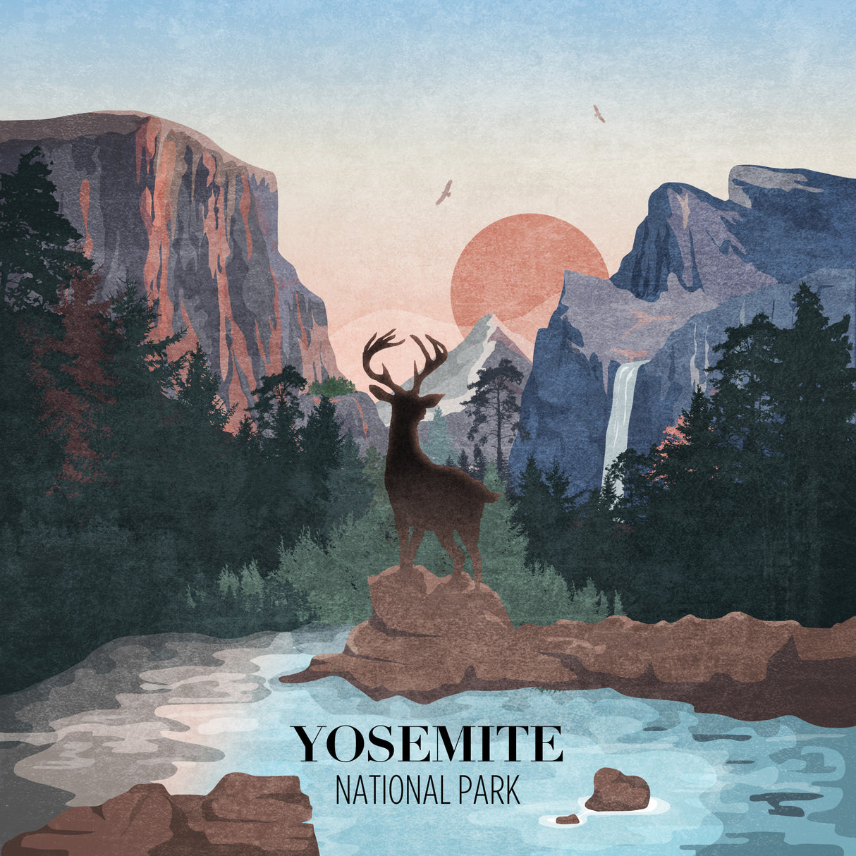 Yosemite Poster och Canvastavla