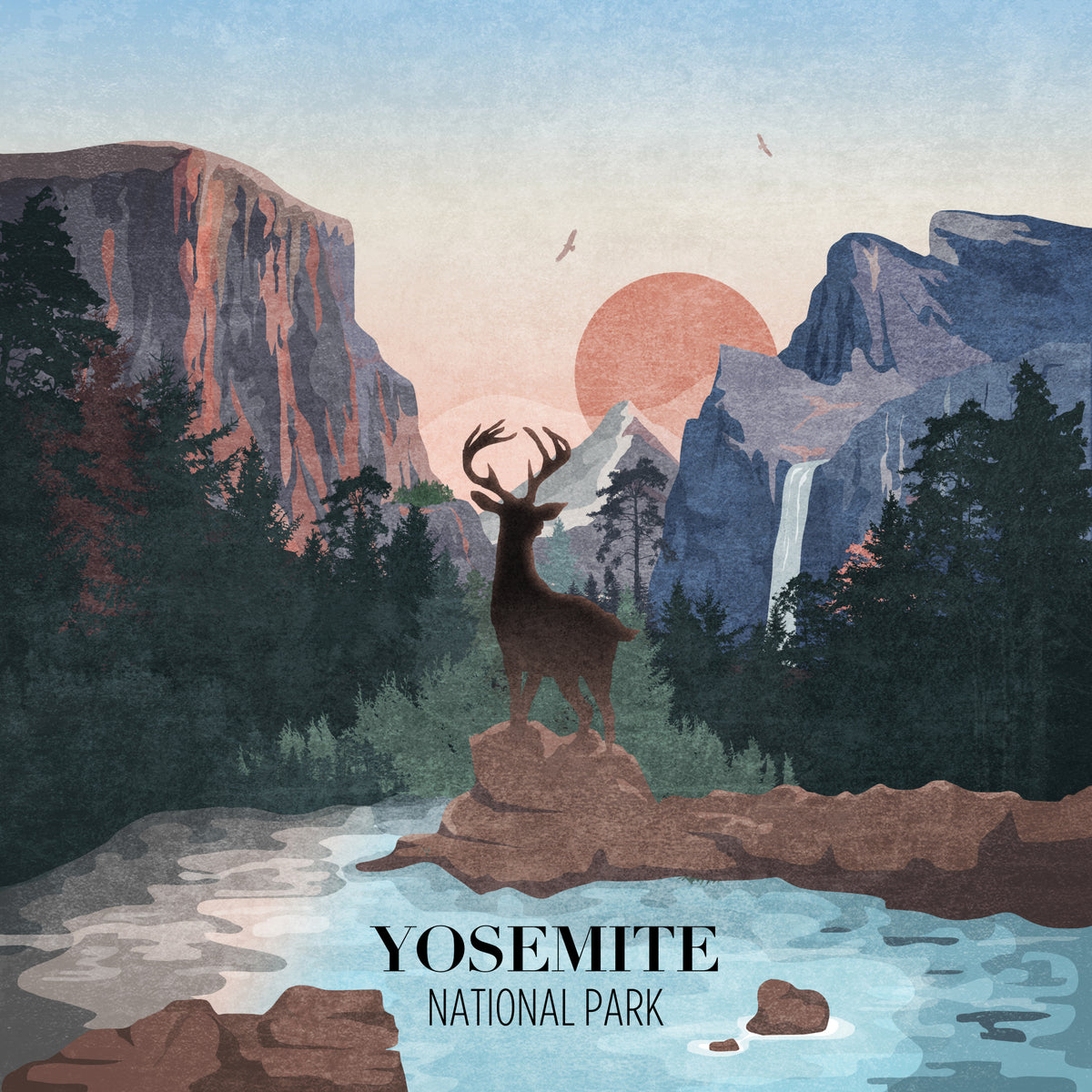 Yosemite Poster och Canvastavla