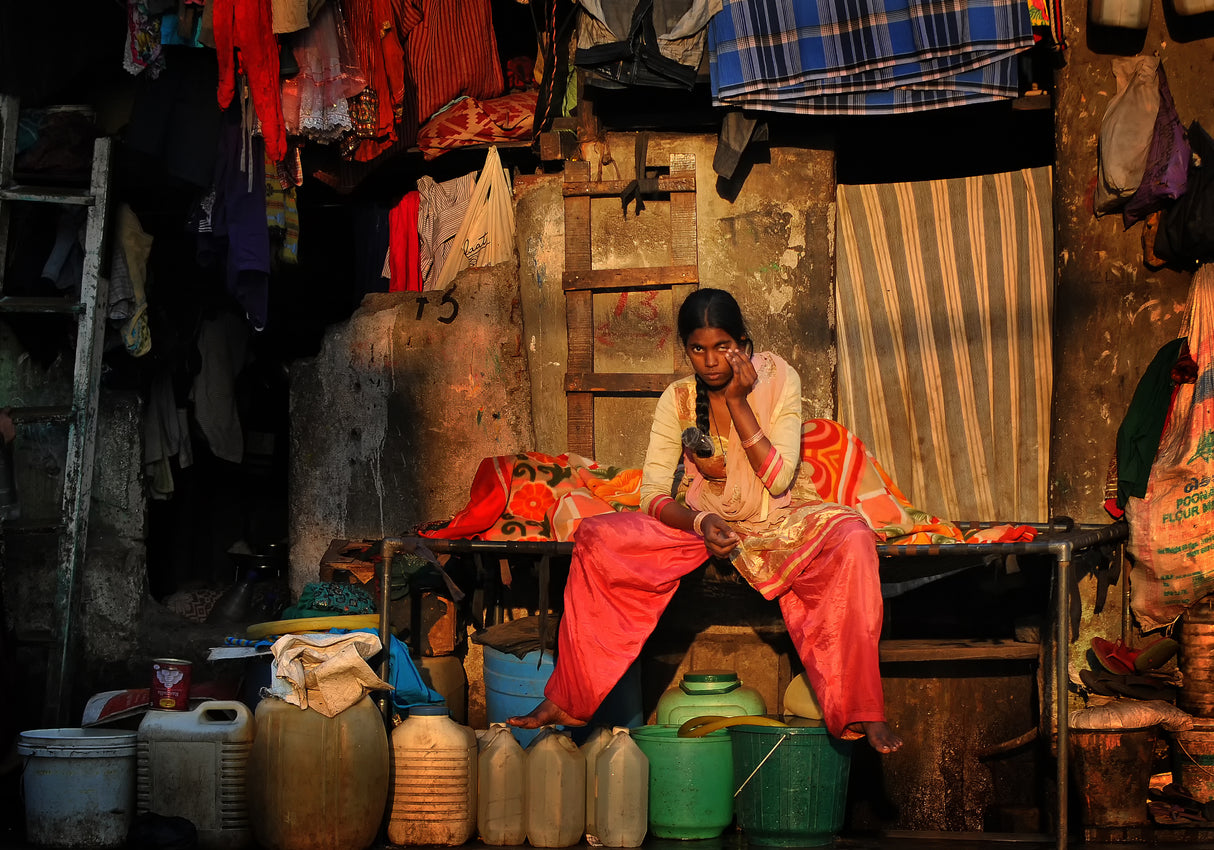 Waking up in the streets of Mumbai Poster och Canvastavla