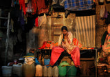 Waking up in the streets of Mumbai Poster och Canvastavla