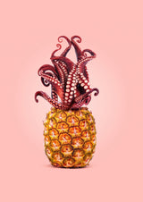 Octopus Pineapple Poster och Canvastavla