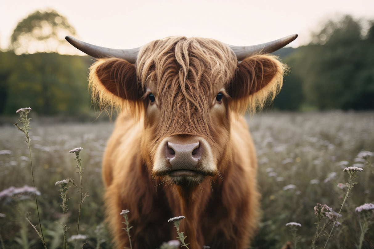 Highland Cow Poster och Canvastavla