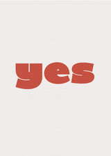 Yes Poster och Canvastavla