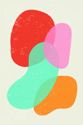 Bright Abstract Shapes #3 Poster och Canvastavla