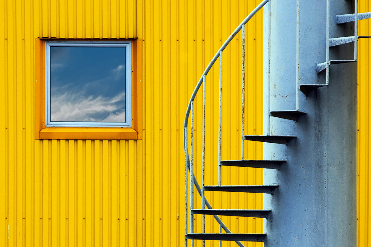 blue and yellow Poster och Canvastavla