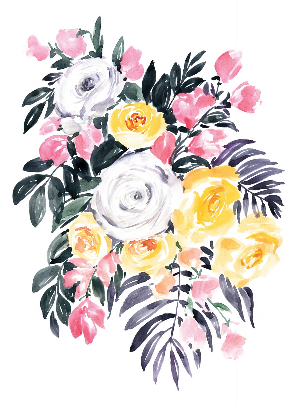 Harriet bouquet Poster och Canvastavla