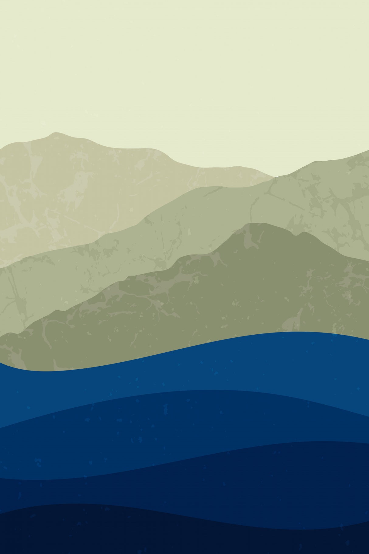 Mountains #3 Poster och Canvastavla