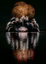 Fireworks Crown Poster och Canvastavla