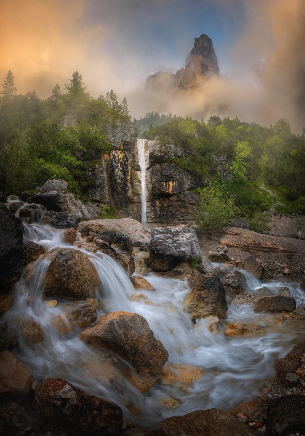 Spring at Dolomites Poster och Canvastavla