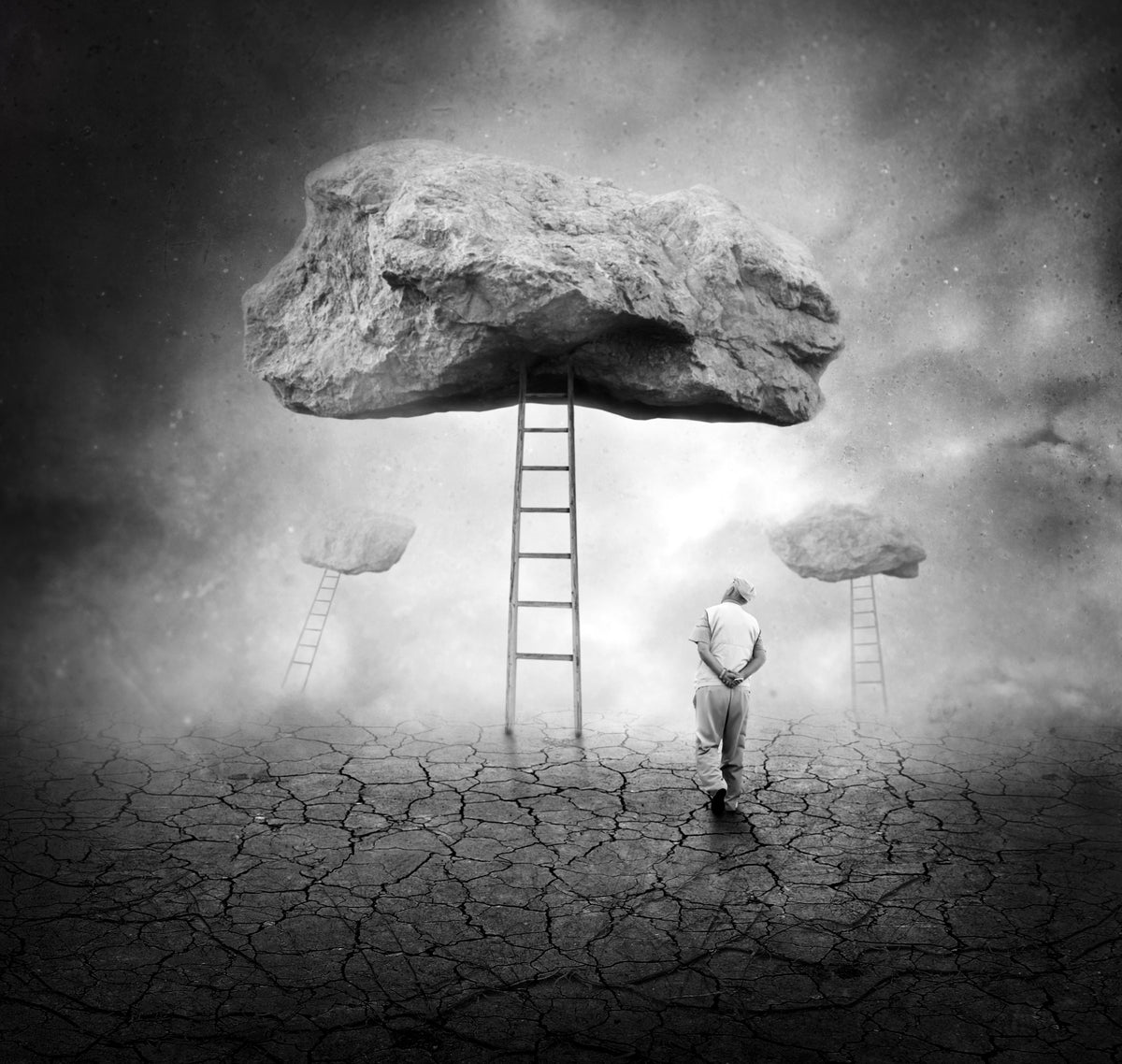 Surreal Walk Poster och Canvastavla