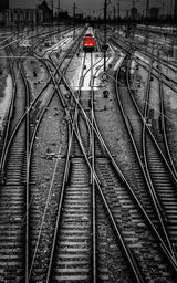 the red train Poster och Canvastavla