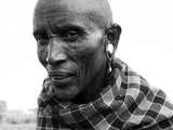 the gaze of a masai man, Kenya Poster och Canvastavla