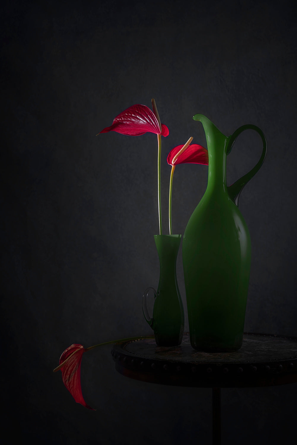 Red Anthurium Poster och Canvastavla