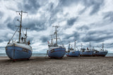West coast fishing boats. Poster och Canvastavla