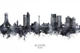 Algiers Algeria Skyline Poster och Canvastavla