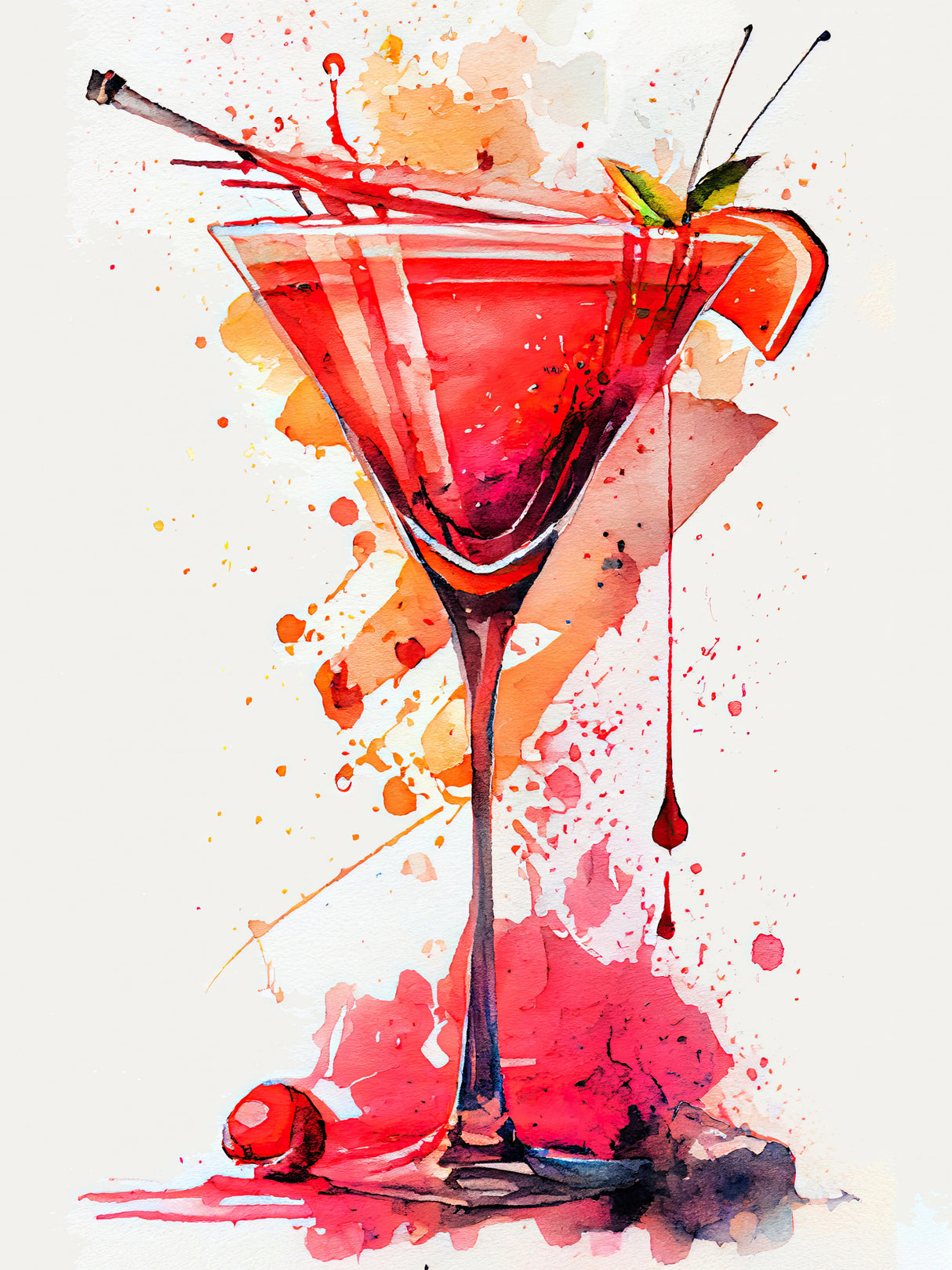 Drinks cocktail Poster och Canvastavla