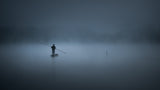 Fog Fisherman Poster och Canvastavla