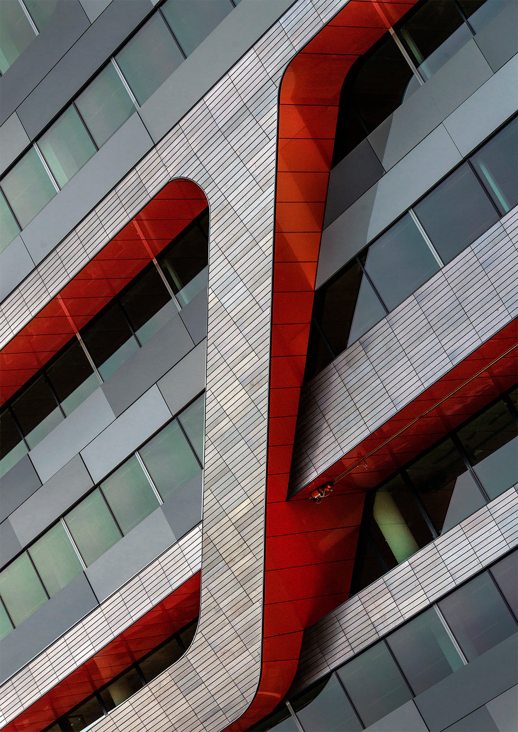 The red crossing Poster och Canvastavla