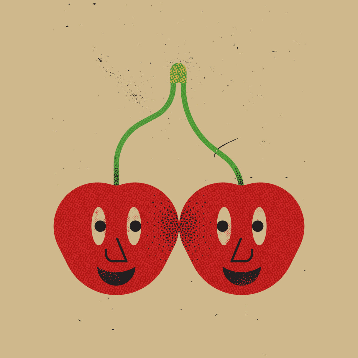 Happy Cherries Poster och Canvastavla