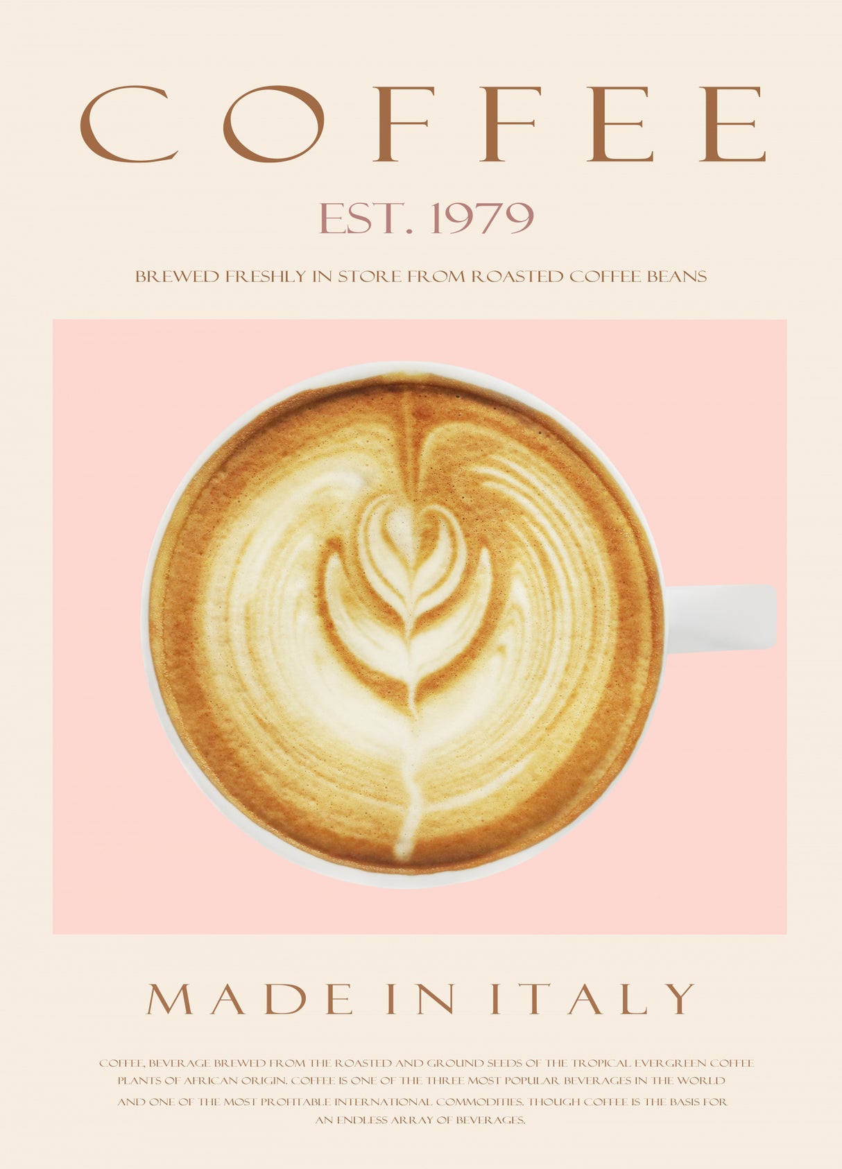 Coffee Est. 1979 Poster och Canvastavla