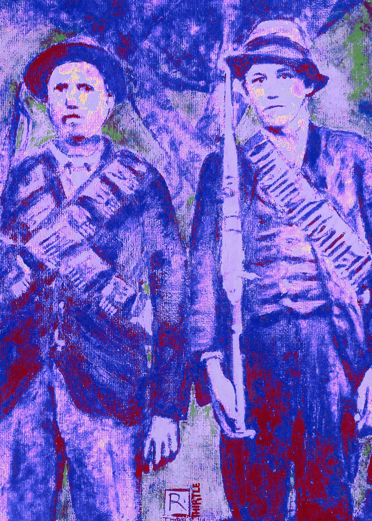 Purple Soldiers Poster och Canvastavla