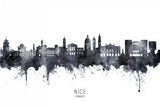 Nice France Skyline Poster och Canvastavla