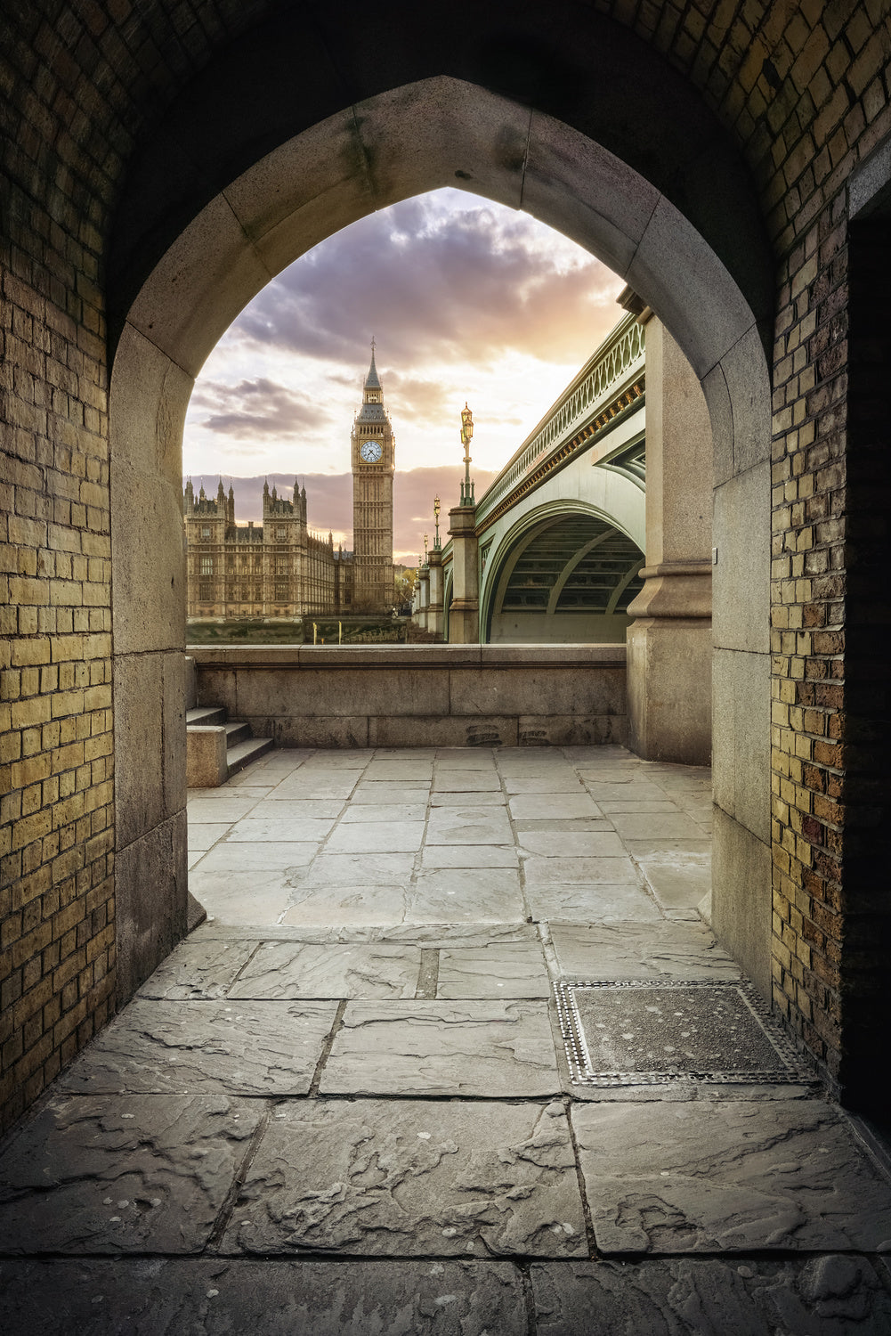 Westminster Tunnel Poster och Canvastavla