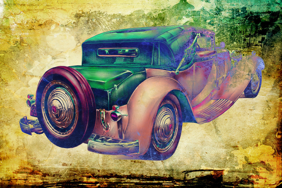 Vintage car 6 Poster och Canvastavla