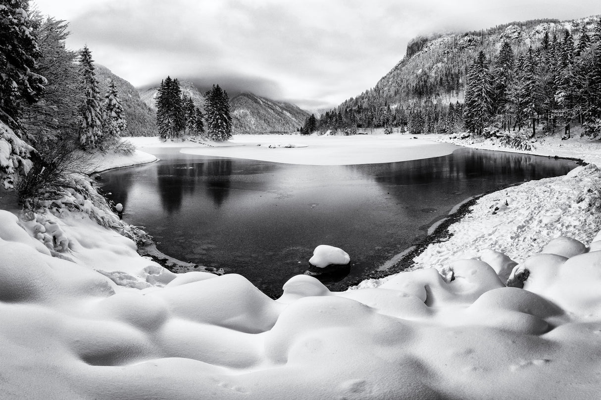 Winter by the lake Poster och Canvastavla