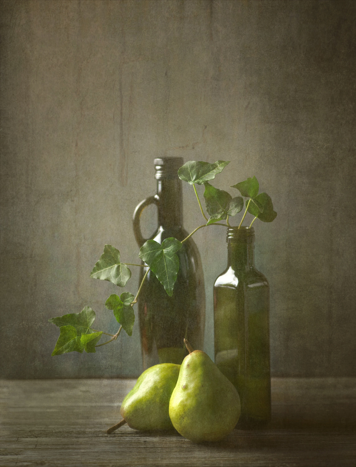 Pears and Bottles Poster och Canvastavla