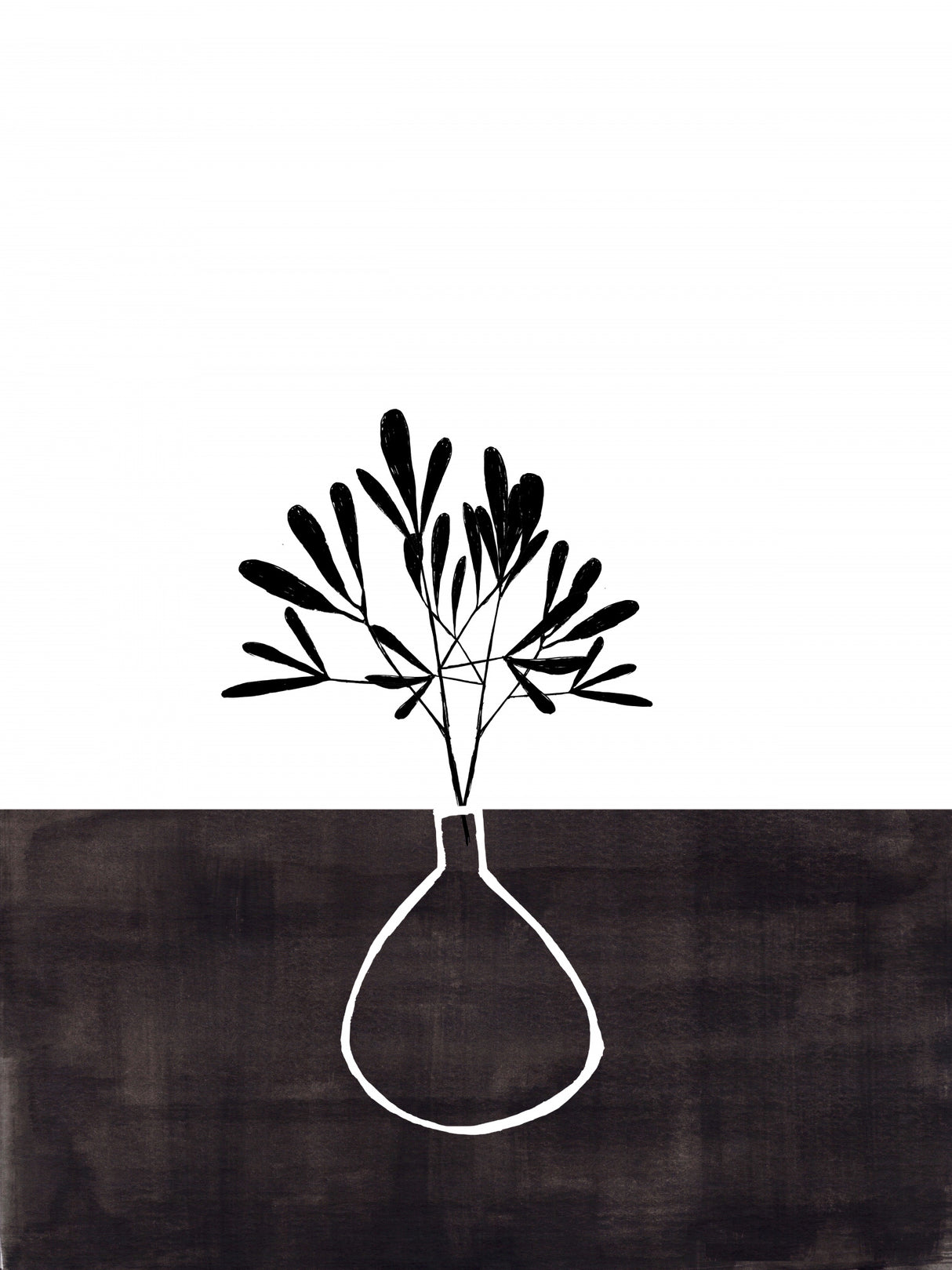 Ink Vase Poster och Canvastavla