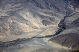 Aerial View of the River on Tibet Plateau Poster och Canvastavla