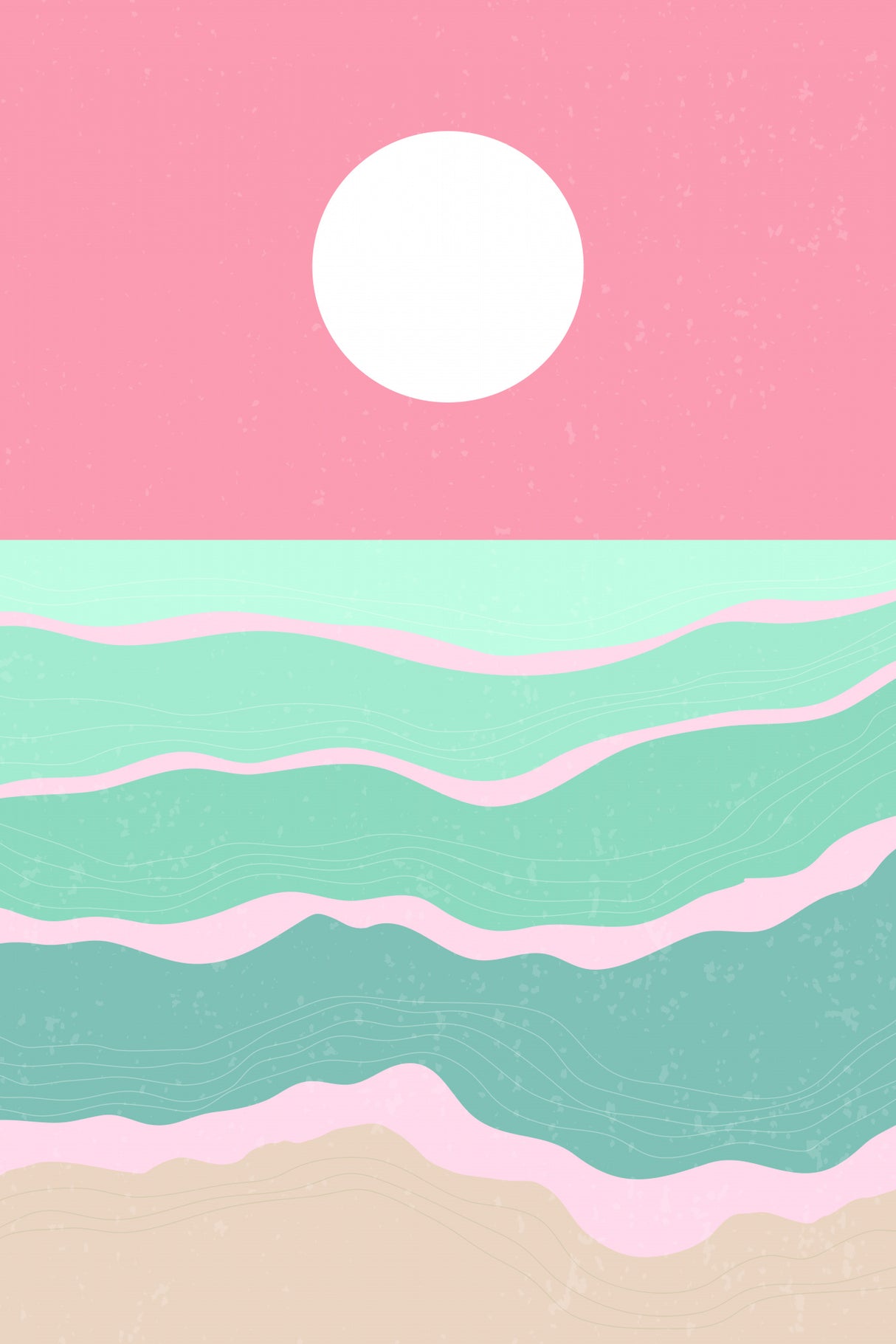 Sunset Over the Ocean #1 Poster och Canvastavla