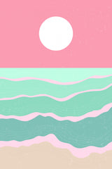 Sunset Over the Ocean #1 Poster och Canvastavla