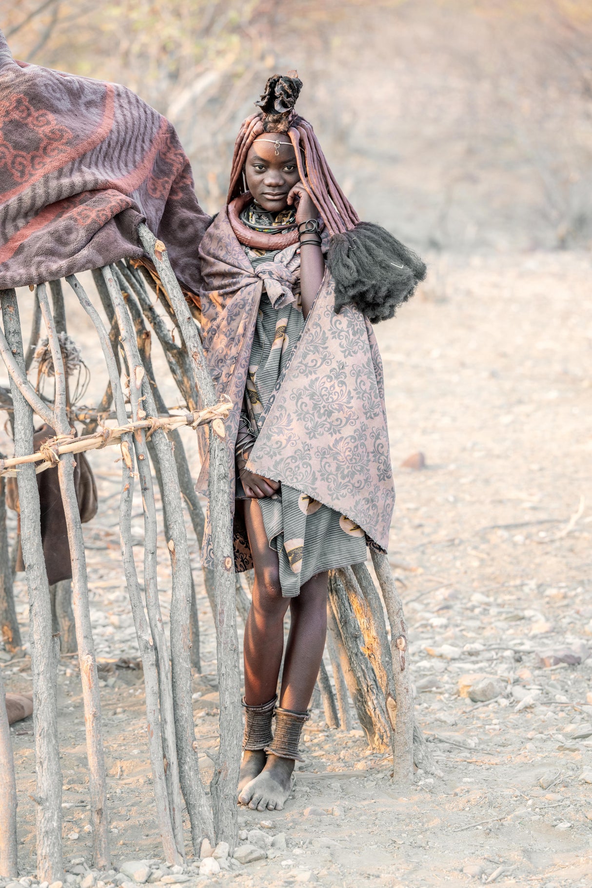 An OmuHimba girl, Karavi Poster och Canvastavla