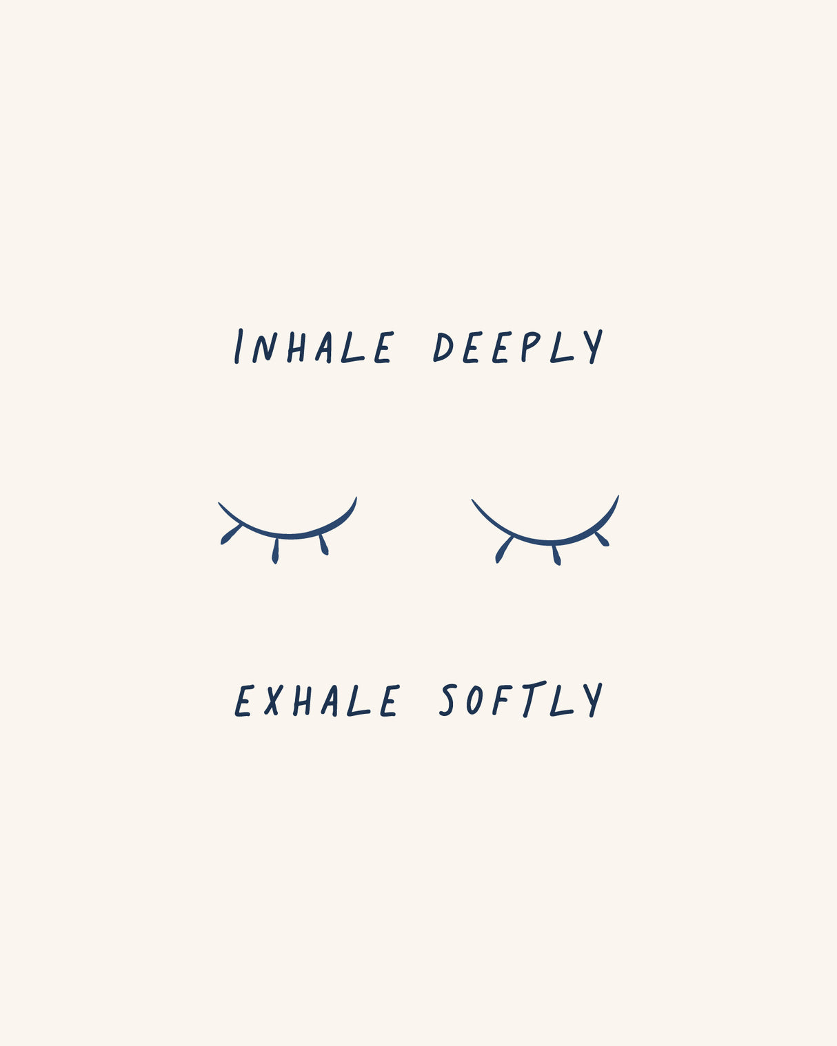 Inhale Deep Poster och Canvastavla