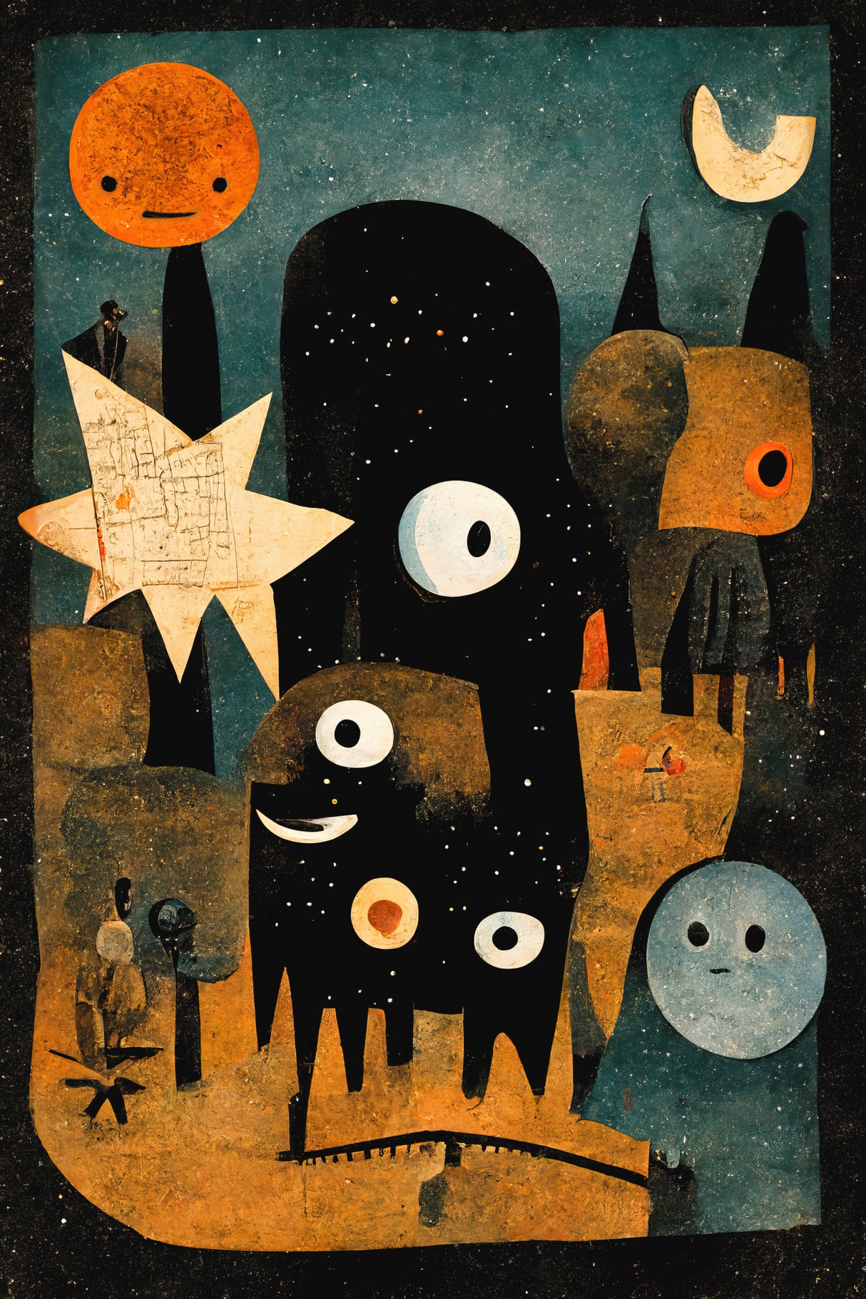 Night Of The Young Monsters Poster och Canvastavla