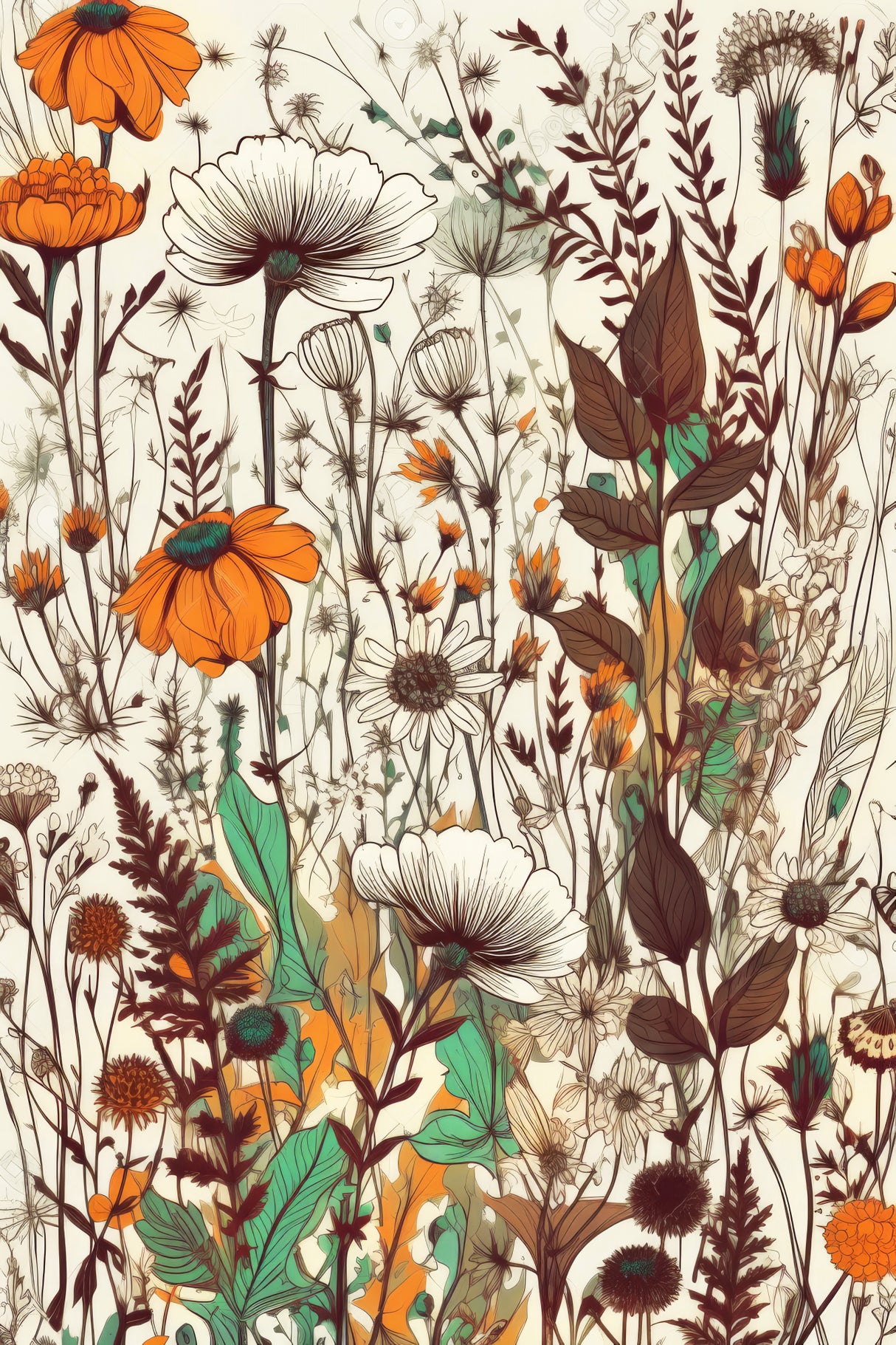 Meadow flowers 3 Poster och Canvastavla