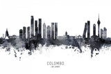 Colombo Sri Lanka Skyline Poster och Canvastavla
