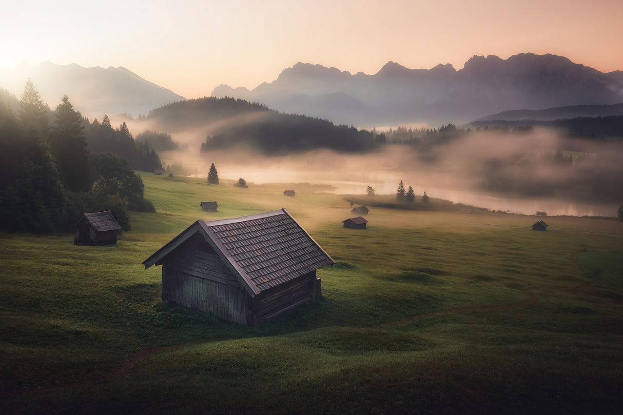 Morning Mist Poster och Canvastavla