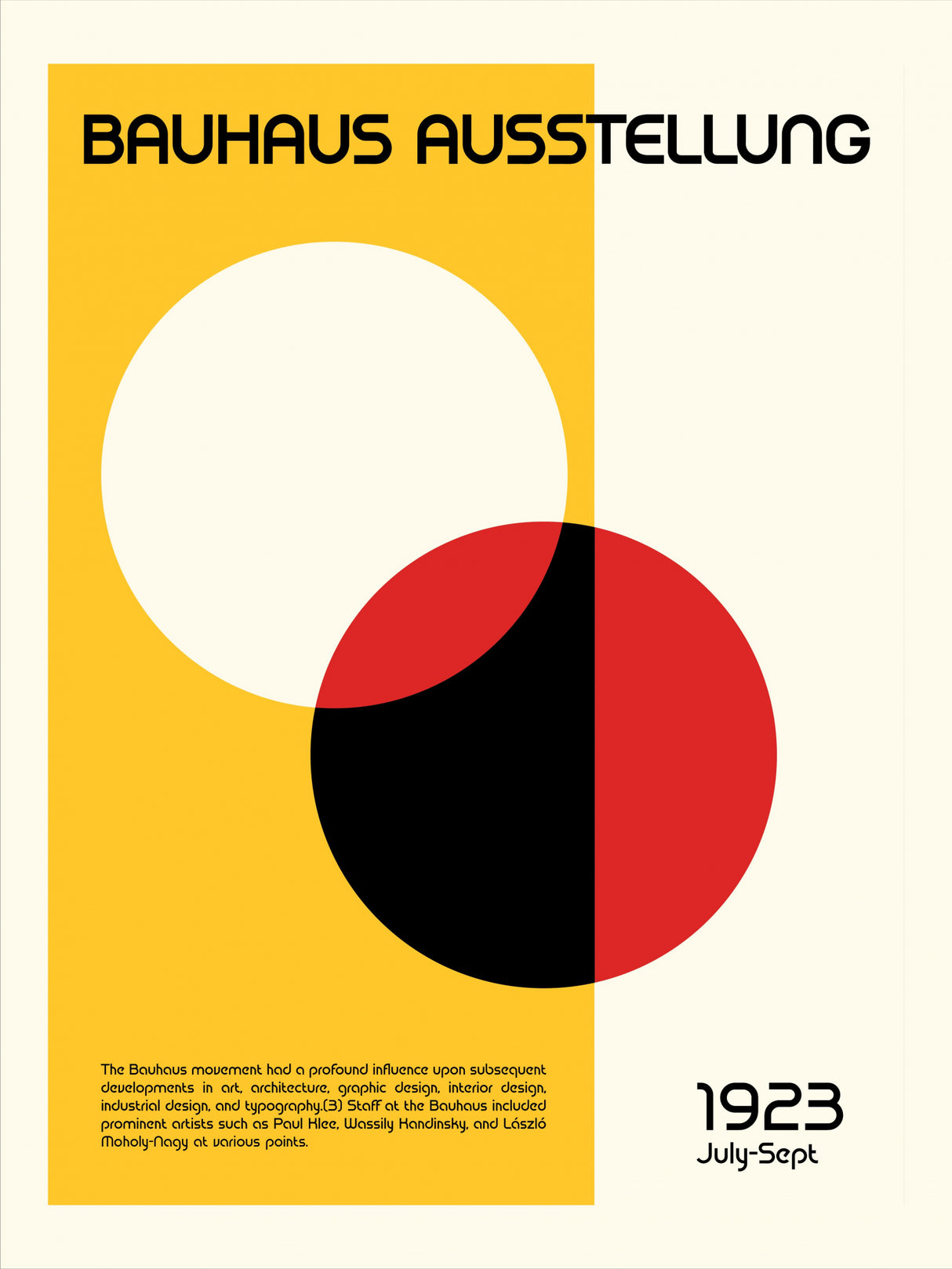 Bauhaus Ausstellung Poster och Canvastavla