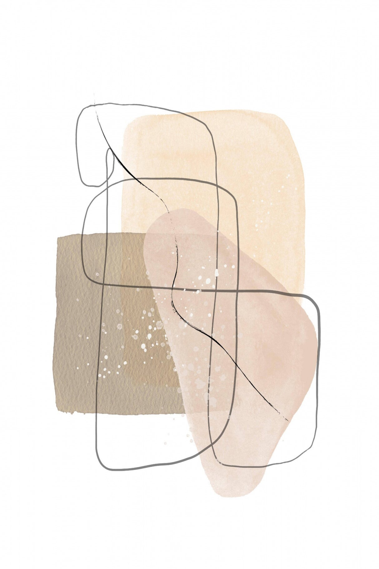 Simple Neutral 2 Poster och Canvastavla
