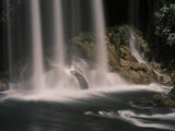 beautiful waterfall in the mountain Poster och Canvastavla