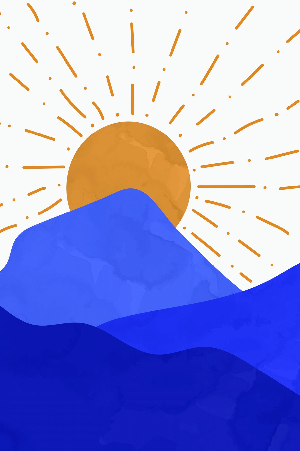 Sun and Moon #2 Poster och Canvastavla