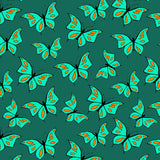 Butterflies Mint On Green Poster och Canvastavla