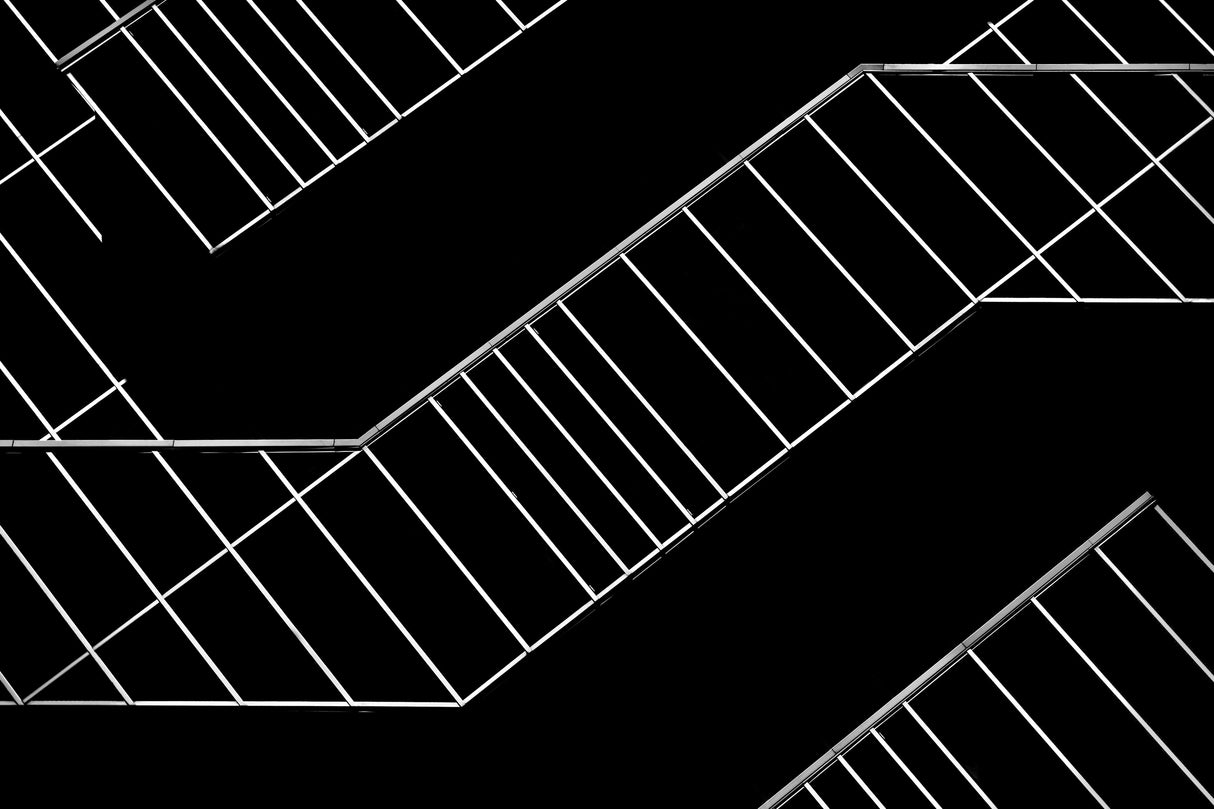Black and lines Poster och Canvastavla