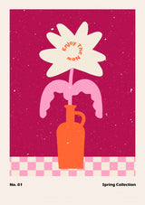 Spring Flower #01 Vas och keramikposter