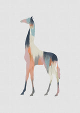 Pastel Giraffe Poster och Canvastavla