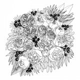 Rekha floral bouquet Poster och Canvastavla