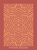 Red Pattern Bizarre 2 Poster och Canvastavla